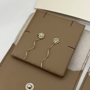 گوشواره طلا کرلی گل