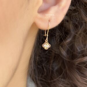 گوشواره طلا آویز ونکلیف